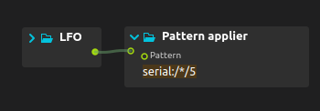Applying a list to a pattern