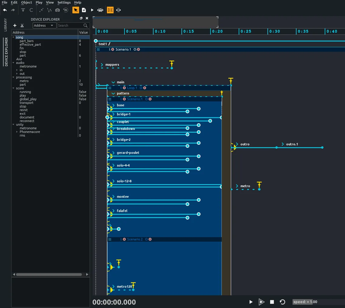 The ossia score project used to perform a Phonemacore song