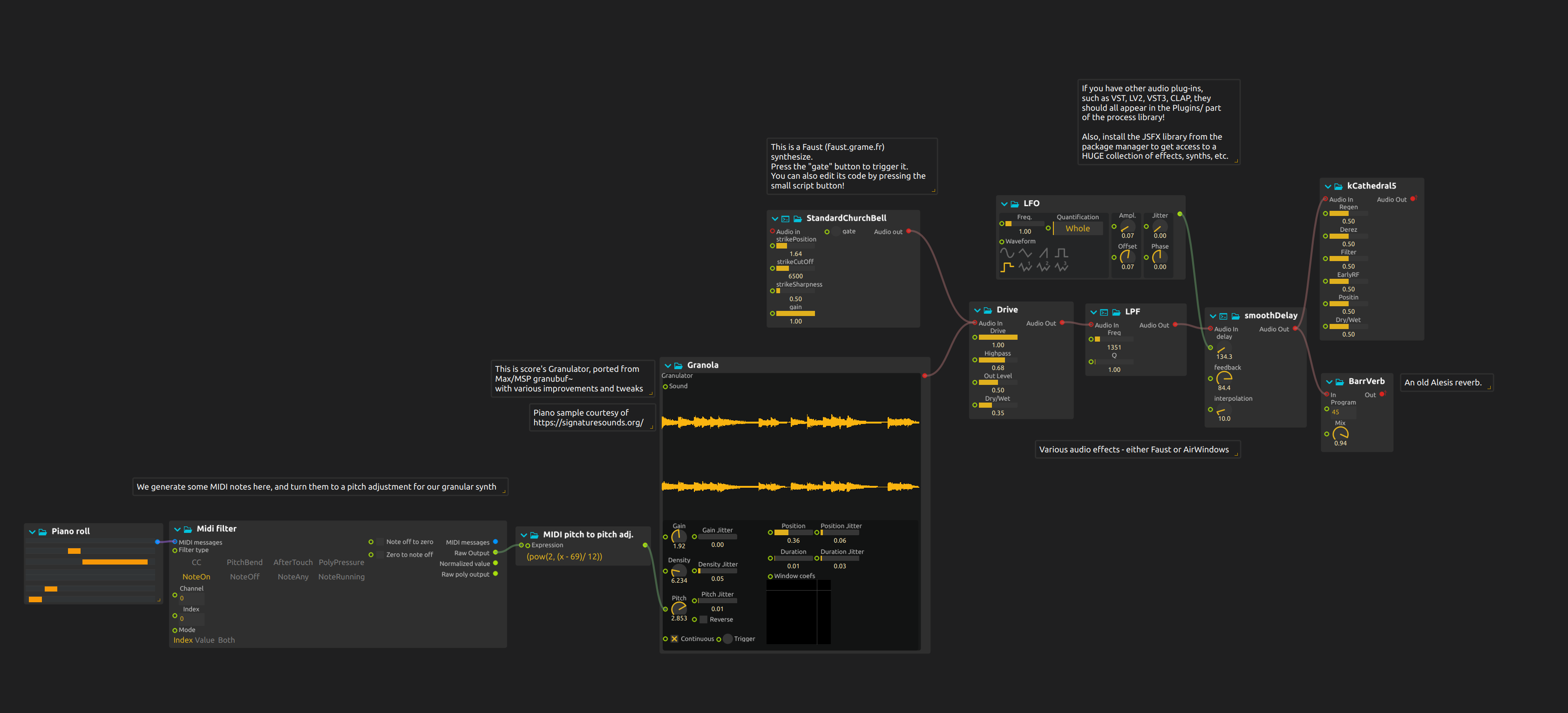 Audio Effects Example