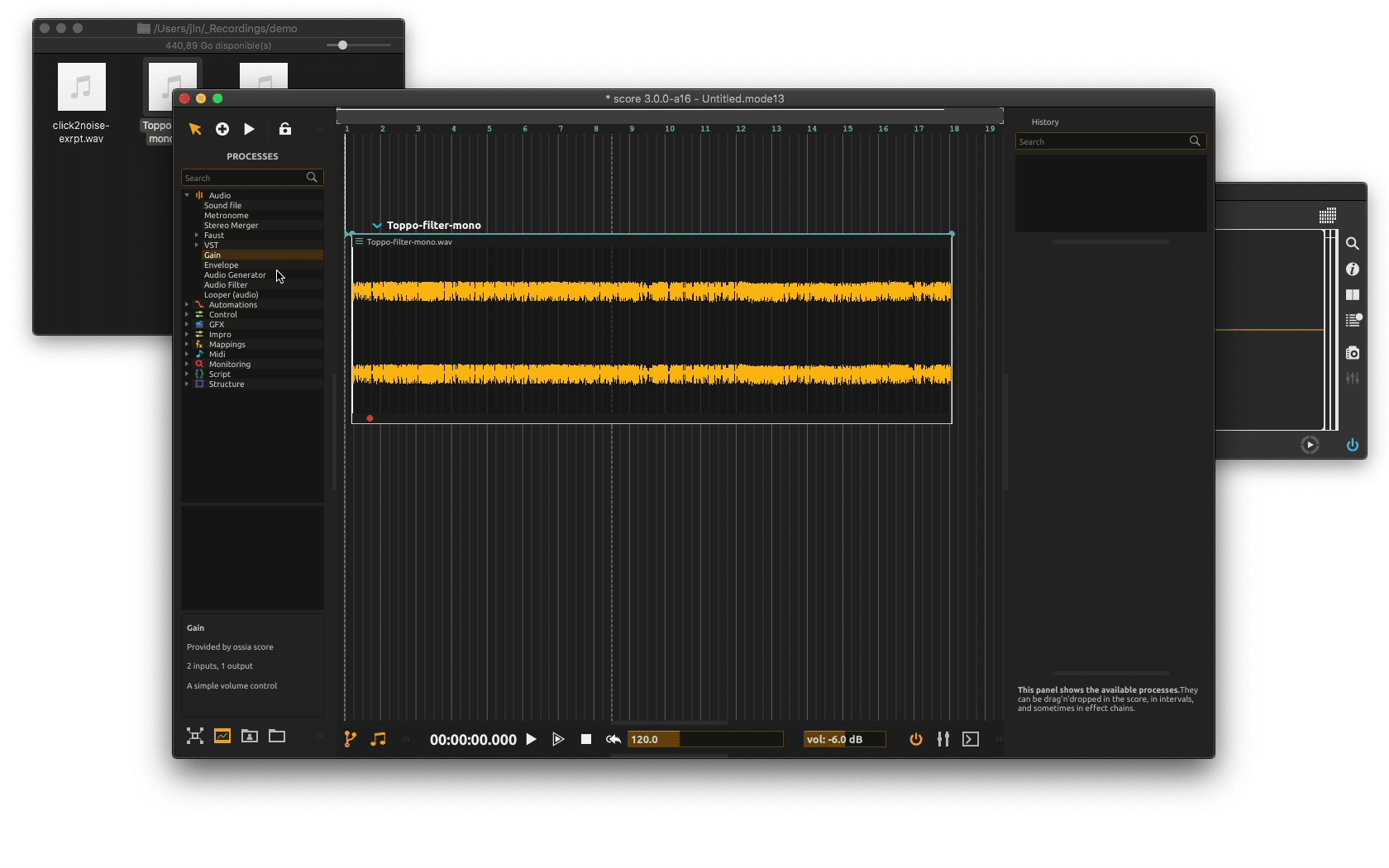 Score and Time, Audio Sound FX