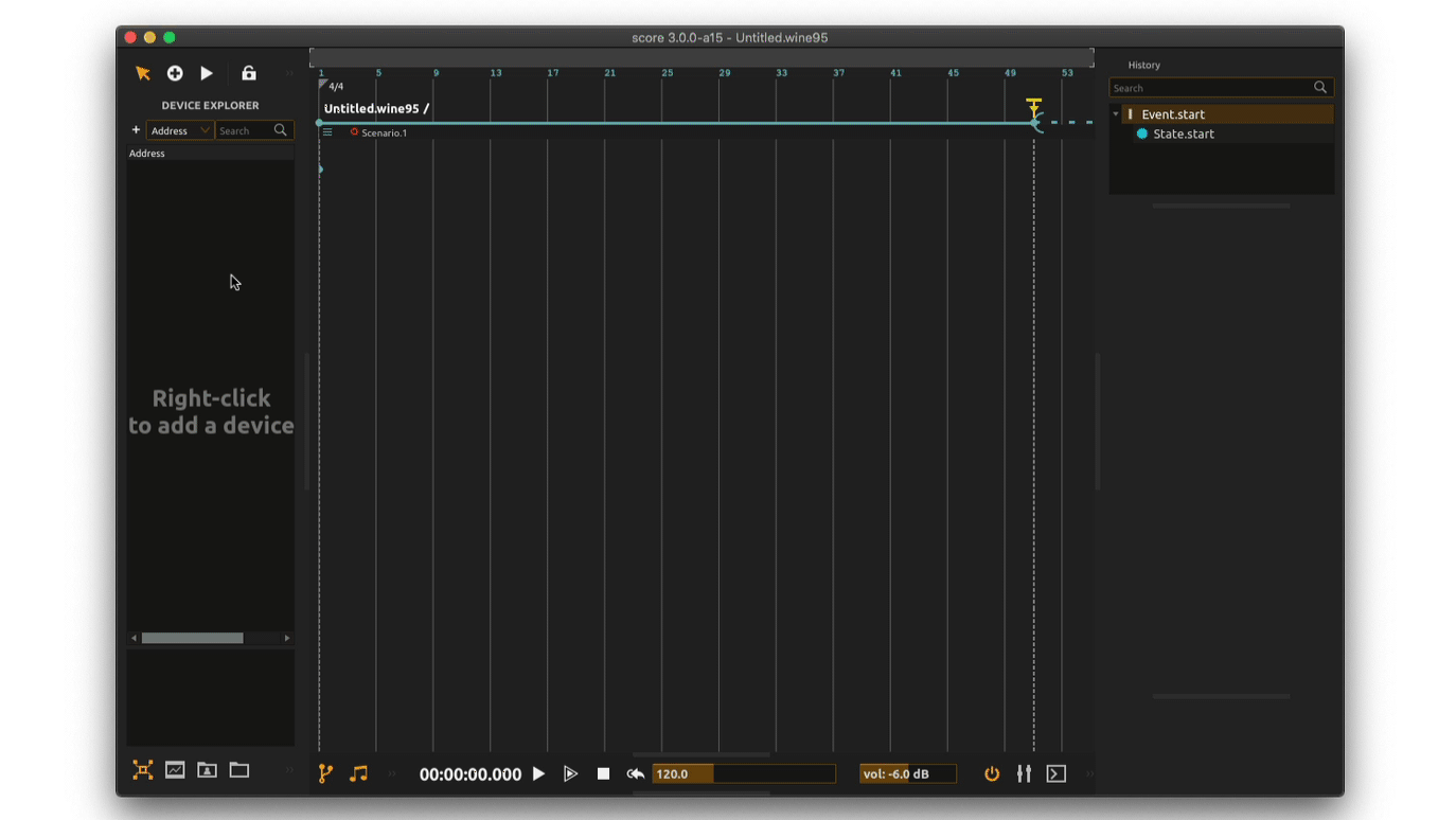 Adding a device to *score* project