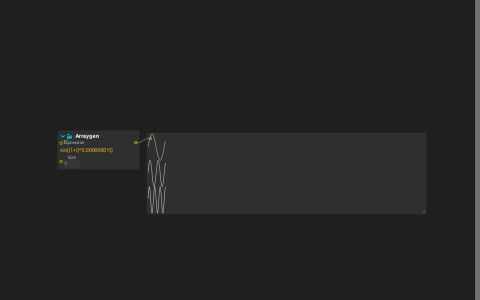 Arraygen feeding three changing traces into Signal display.